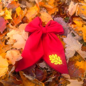 Machine-Embroidered Hair Bows